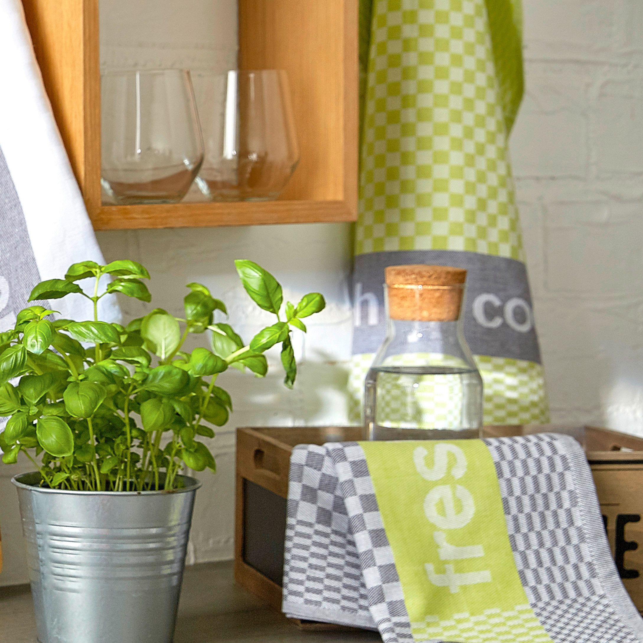 Dyckhoff Geschirrtuch Fresh & Cool, Maße je Tuch ca. 50x70 cm, (Set, 3-tlg) günstig online kaufen