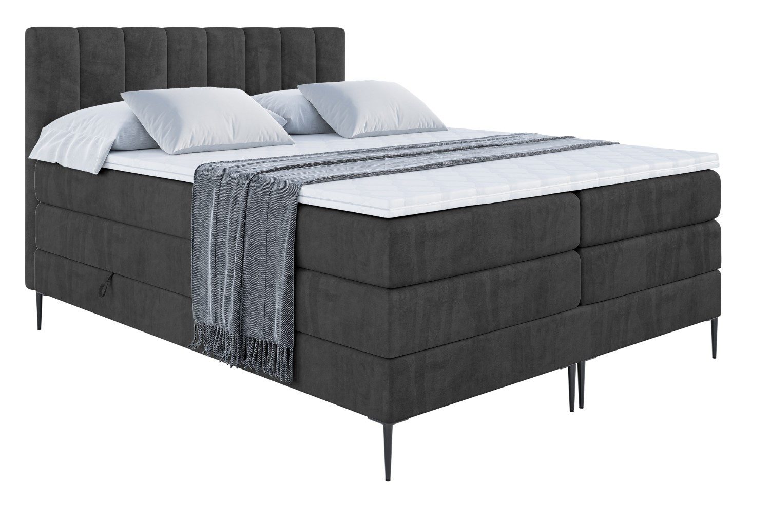 ALTDECOR Boxspringbett OTTA-F KING (Multipocket-Matratze H4, günstig online kaufen