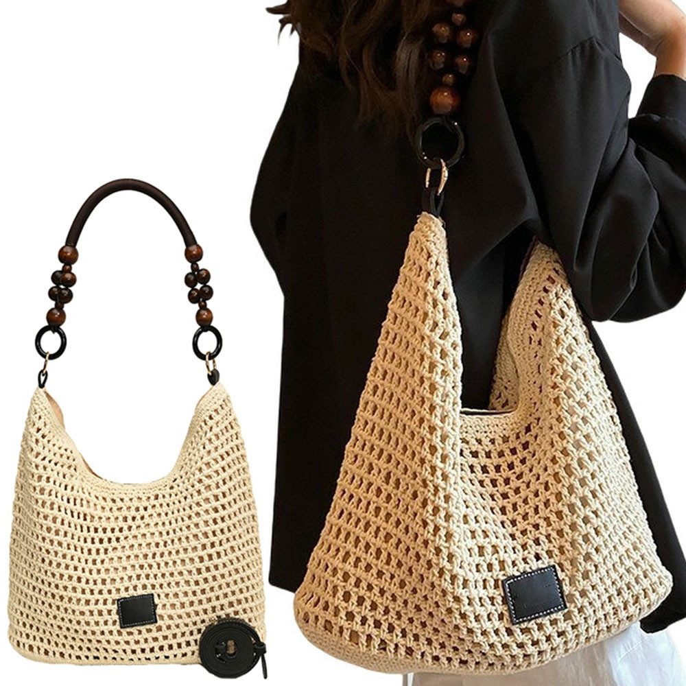 RWEUOQ Strandtasche Damen Boho Straw Beach günstig online kaufen