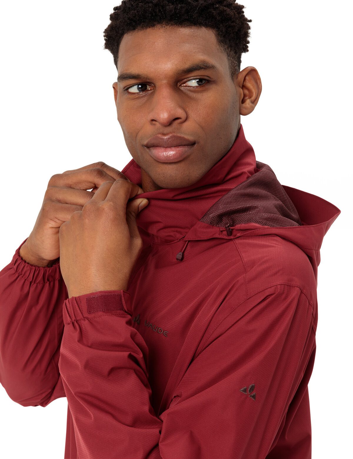 VAUDE Regenjacke Men's Escape Light Jacket mit zwei Reißverschlusstaschen, atmungsaktiv, schnell trocknend – Bild 3 von 5