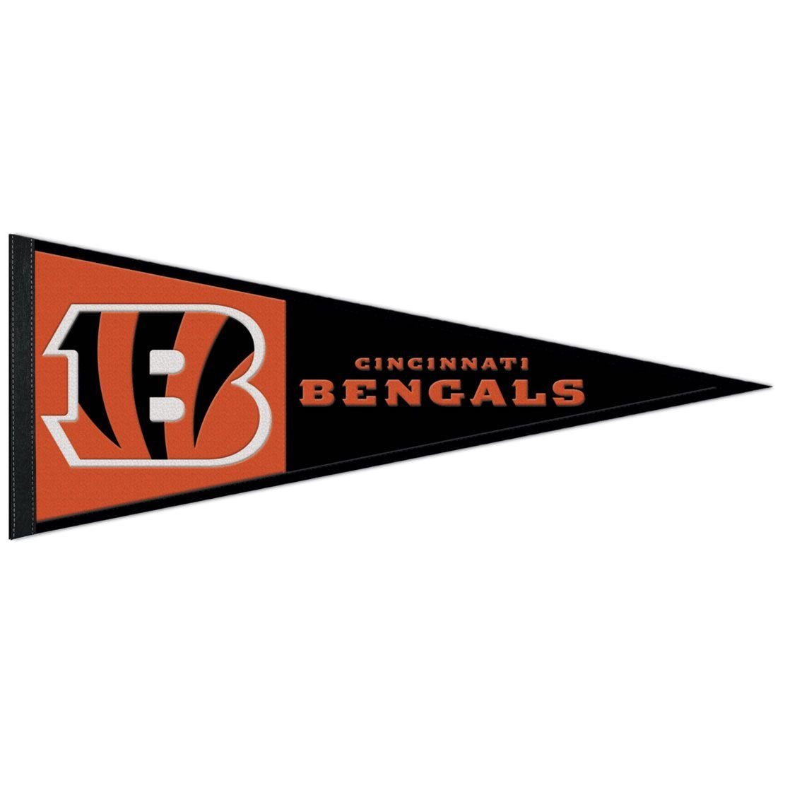 WinCraft Wanddekoobjekt NFL Wool Wimpel 80x33cm Cincinnati Bengals
