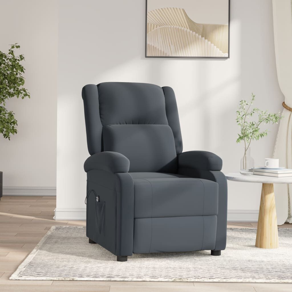 Relaxsessel Elektrischer Fernsehsessel Dunkelgrau 70x93x98 cm mit Liegefunktion