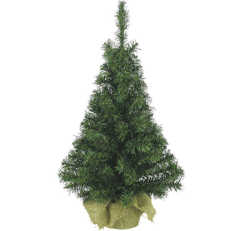 Trend Line Christbaumschmuck Mini Weihnachtsbaum im Jutesack 75 cm