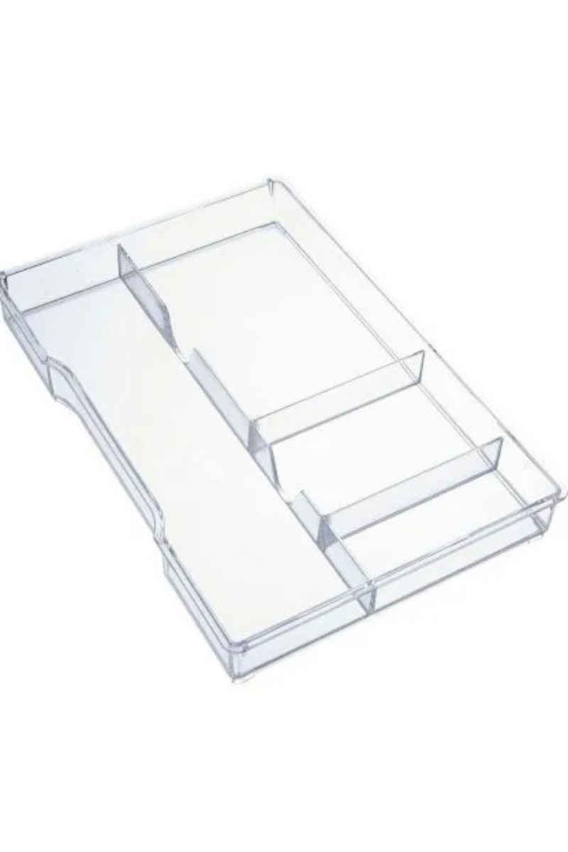 LEITZ Schubladeneinsatz Schubladeneinsatz Wow Cube A4 glasklar, für Schubladenbox (Packung, 1 St., 1 St), 167 x 35 x 247 mm