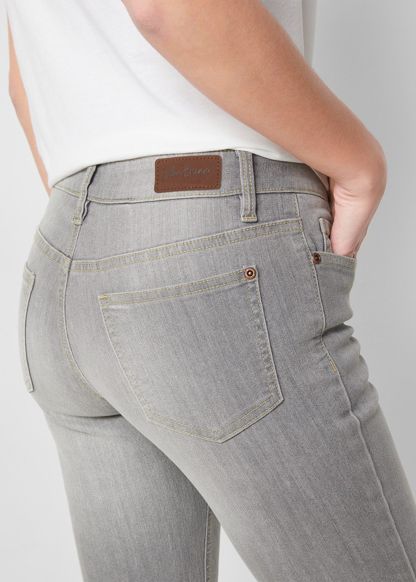 bonprix Bootcut-Jeans Slim Fit Passform, aus Baumwollmischung mit Stretch-Anteil