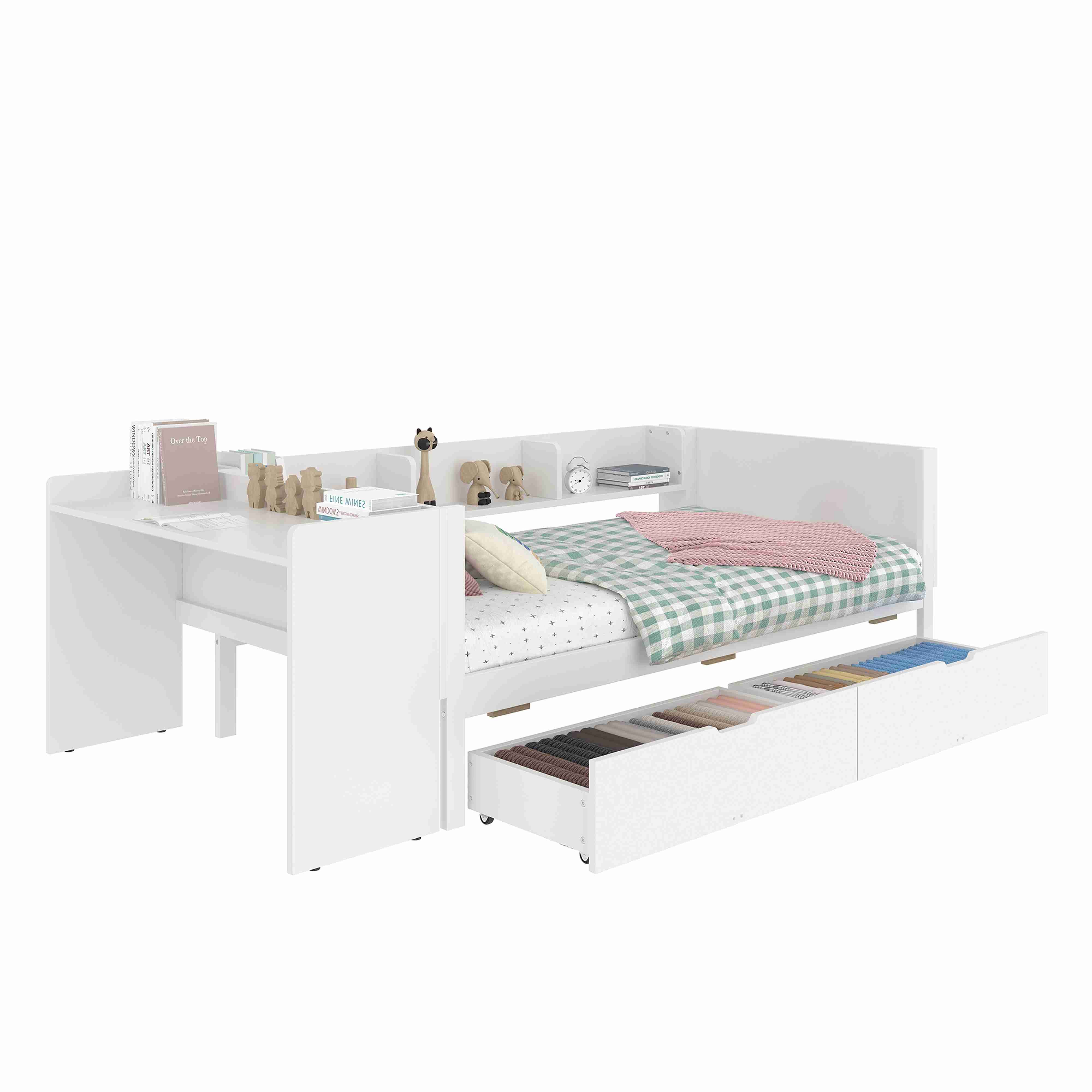 BlingBin Holzbett Kinderbett Multifunktionales Bett (1-tlg., günstig online kaufen