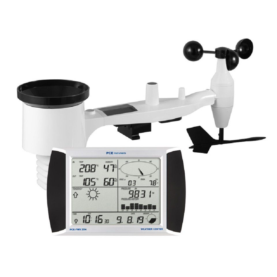 PCE Instruments Wetterstation PCE-FWS 20N USB-Datenlogger - Bestimmung Wetterdaten Wetterstation