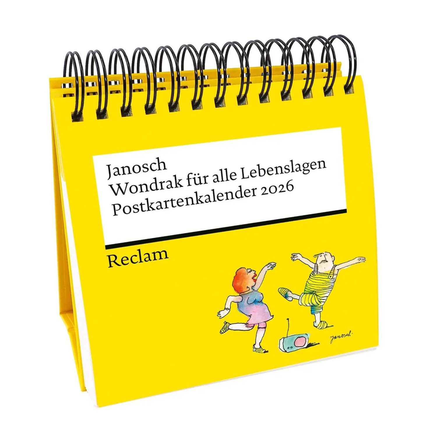 Reclam Verlag Tischkalender Wondrak für alle Lebenslagen. Postkartenkalender 2026