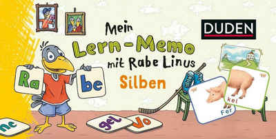 Duden Spiel, Mein Lern-Memo mit Rabe Linus - Silben