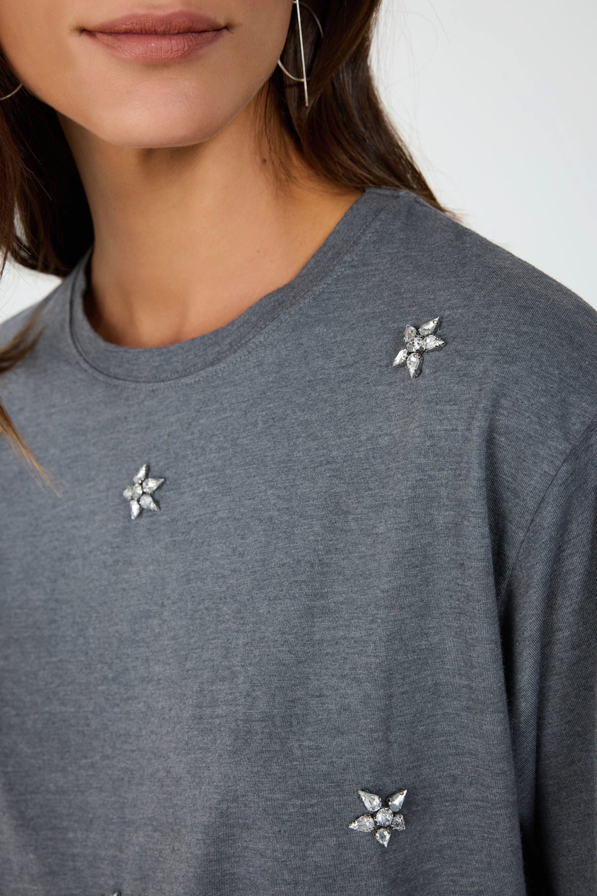 No Matter What T-Shirt Anthrazit Blumen günstig online kaufen