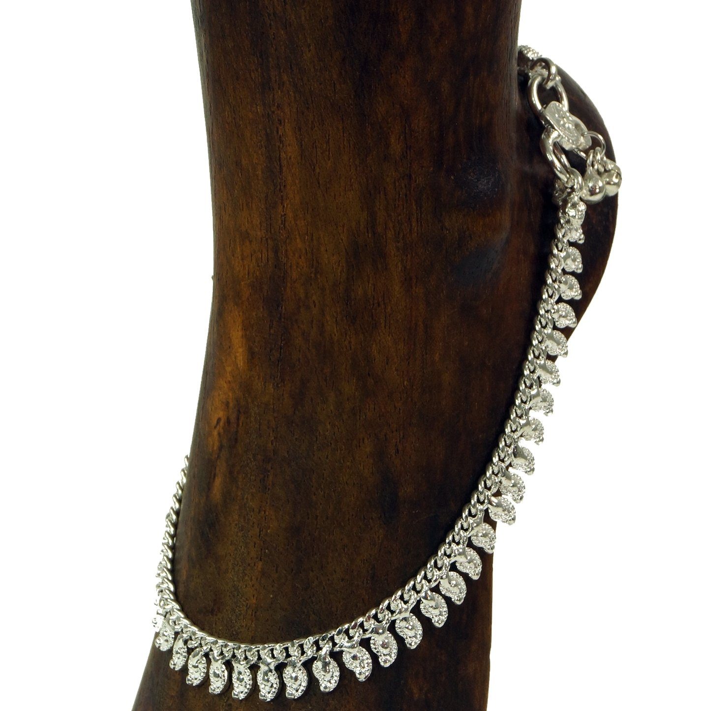 Guru-Shop Fußkette Weißmetall Fußkette 13
