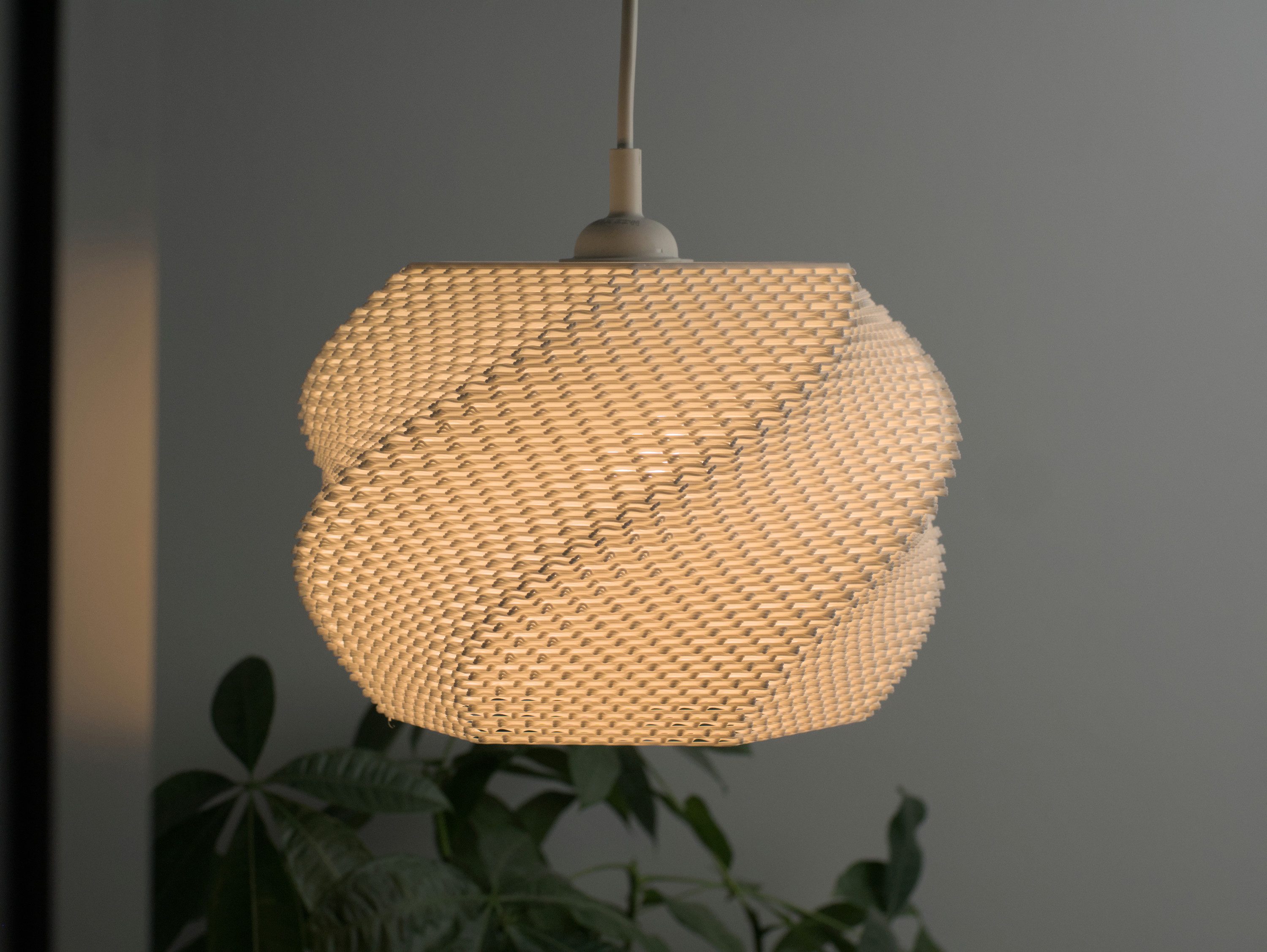 Roomberry Lampenschirm Wavy Lampenschirm für Pendelleuchten E27 Lampenfassung