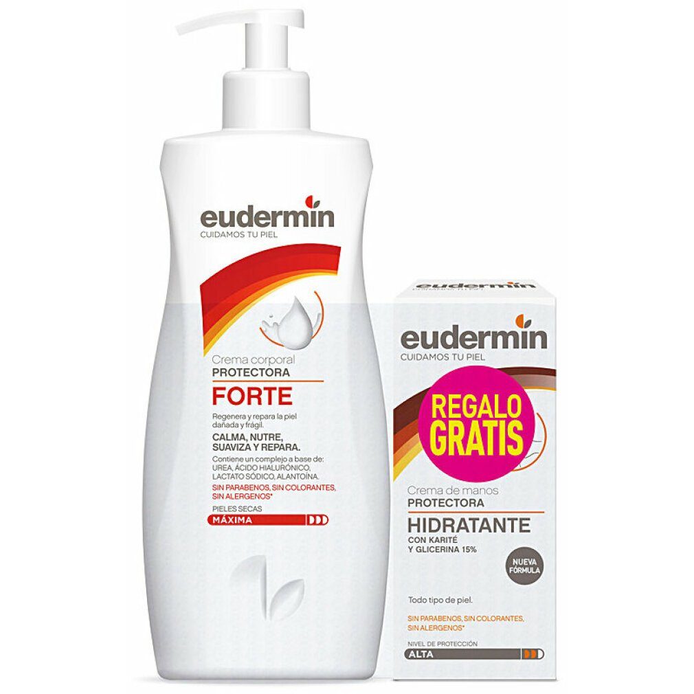 Eudermin Körperpflegemittel Eudermin Forte Protective Body Cream 400 ml (2tlg)