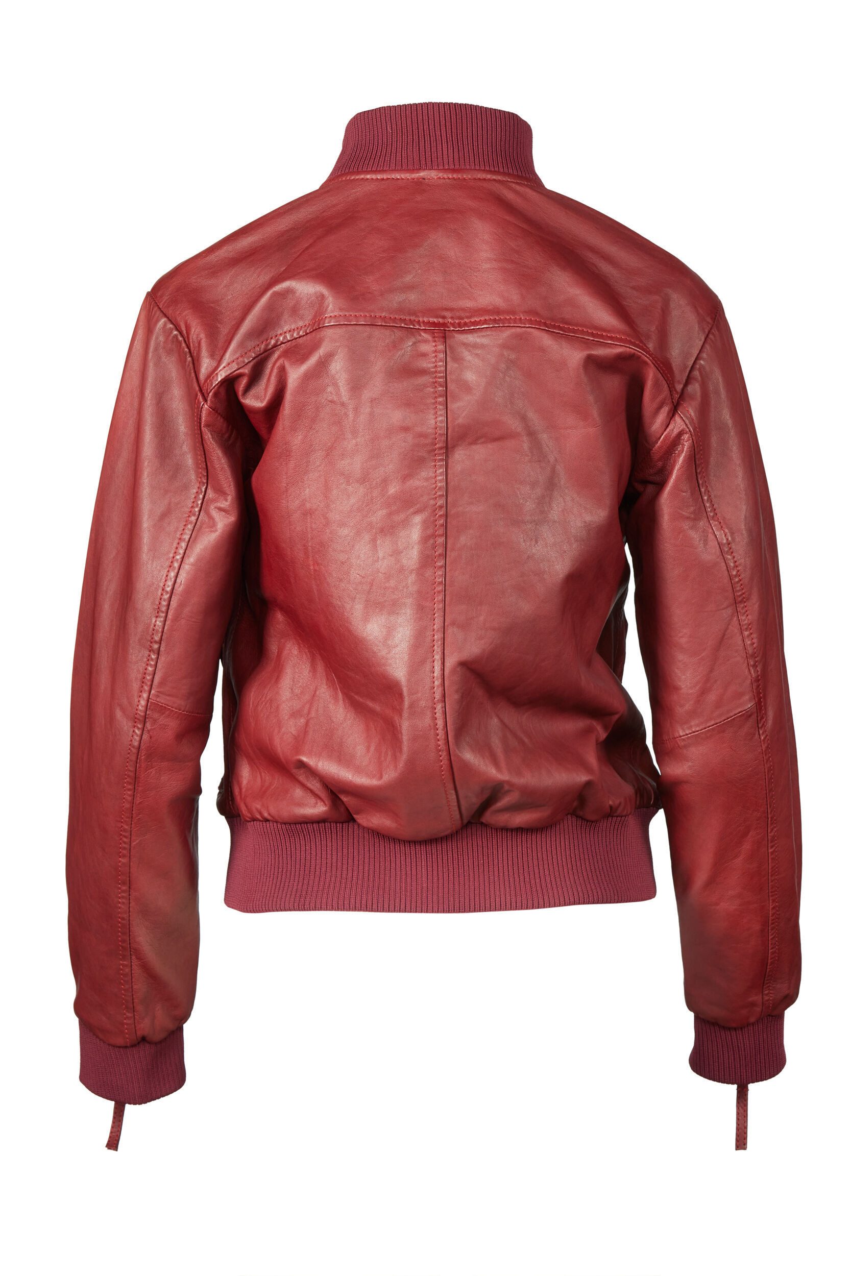 Apple of Eden Lederjacke AOE-143 (1-St) mit Reißverschlüsse an den Ärmeln günstig online kaufen