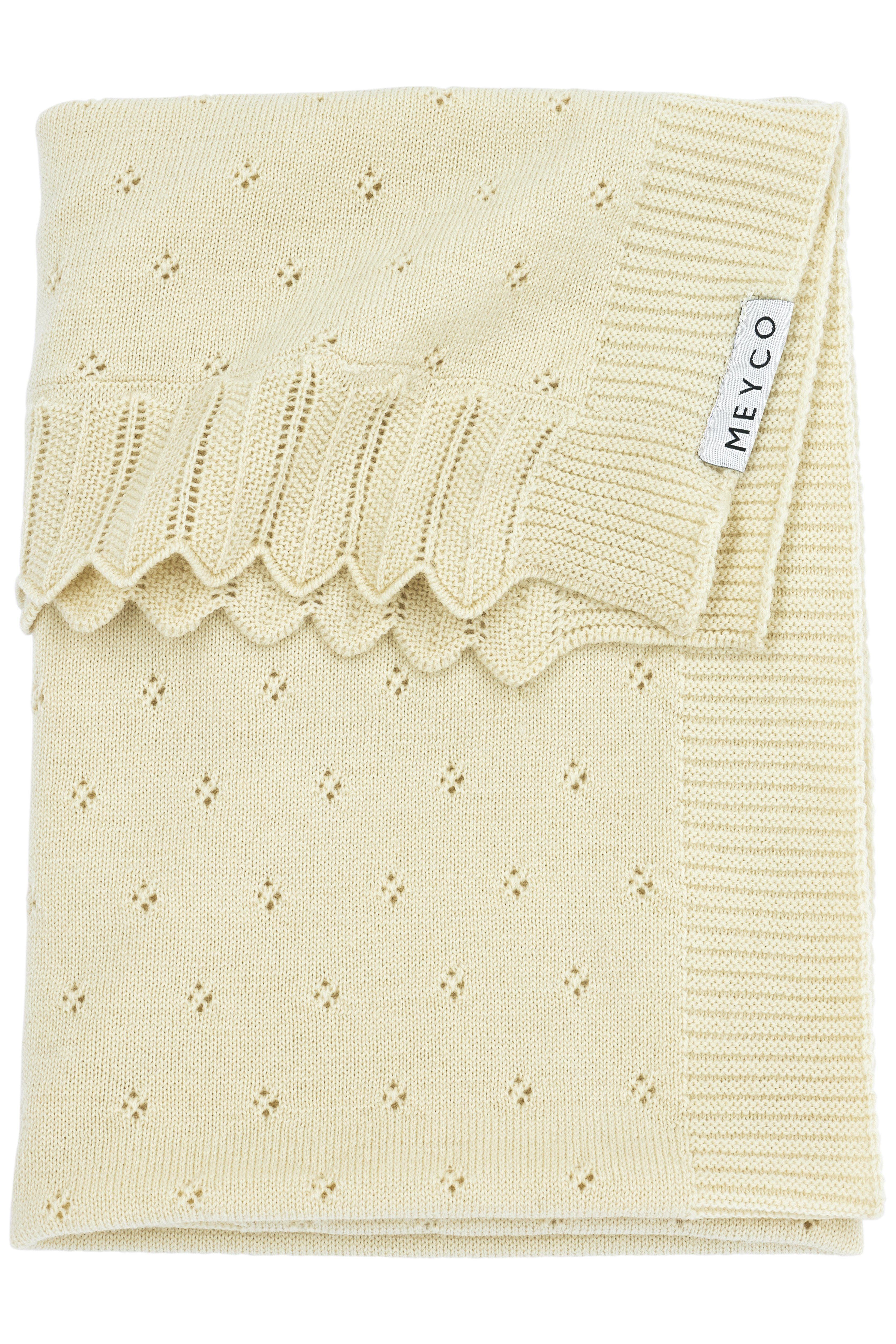 Babydecke Ajour Ecru, Meyco Baby, 75x100cm | Kuscheldecken