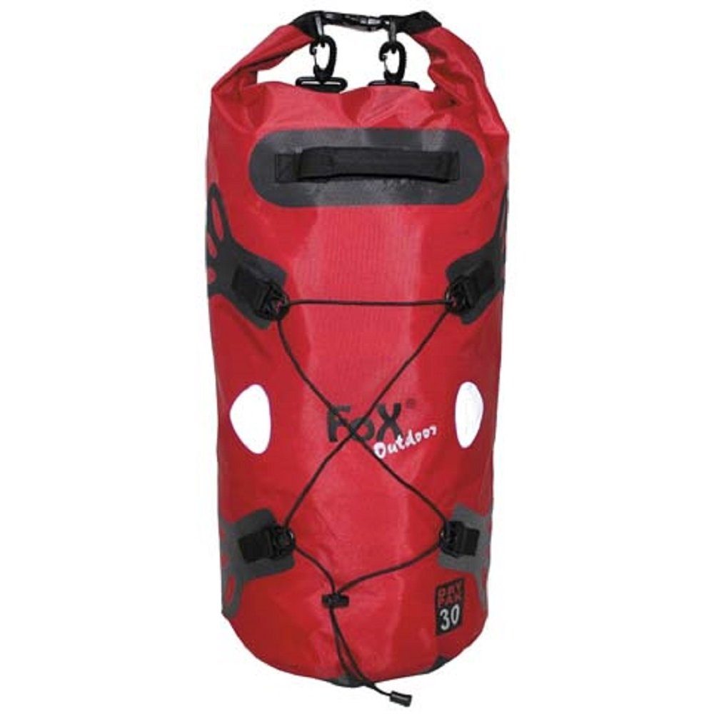 FoxOutdoor Sportrucksack Transportbeutel, DRY PAK 30, rot, wasserdicht (Packung)