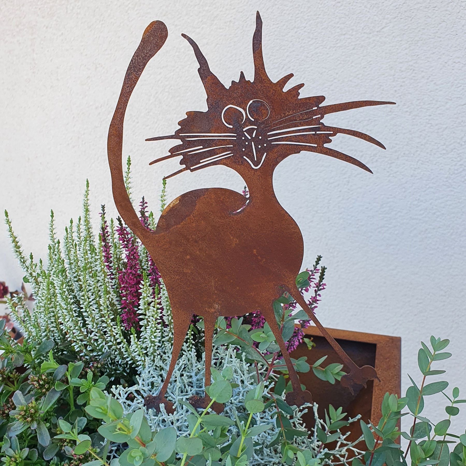 BADEKO (0 Blumenstecker, Gartenfigur Emmy St) - Katze