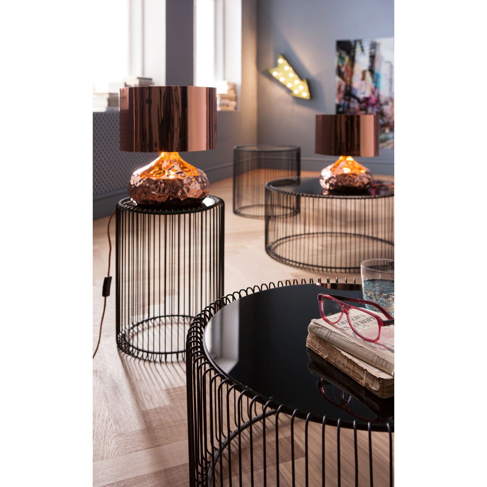 Kare Design Beistelltisch Wire (2er Set) günstig online kaufen