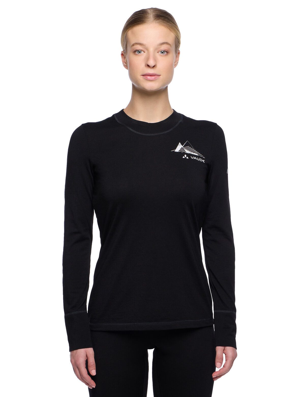 VAUDE T-Shirt Women's Monviso Wool LS T-Shirt II (1-tlg) schnelltrocknendes und funktionelles Shirt