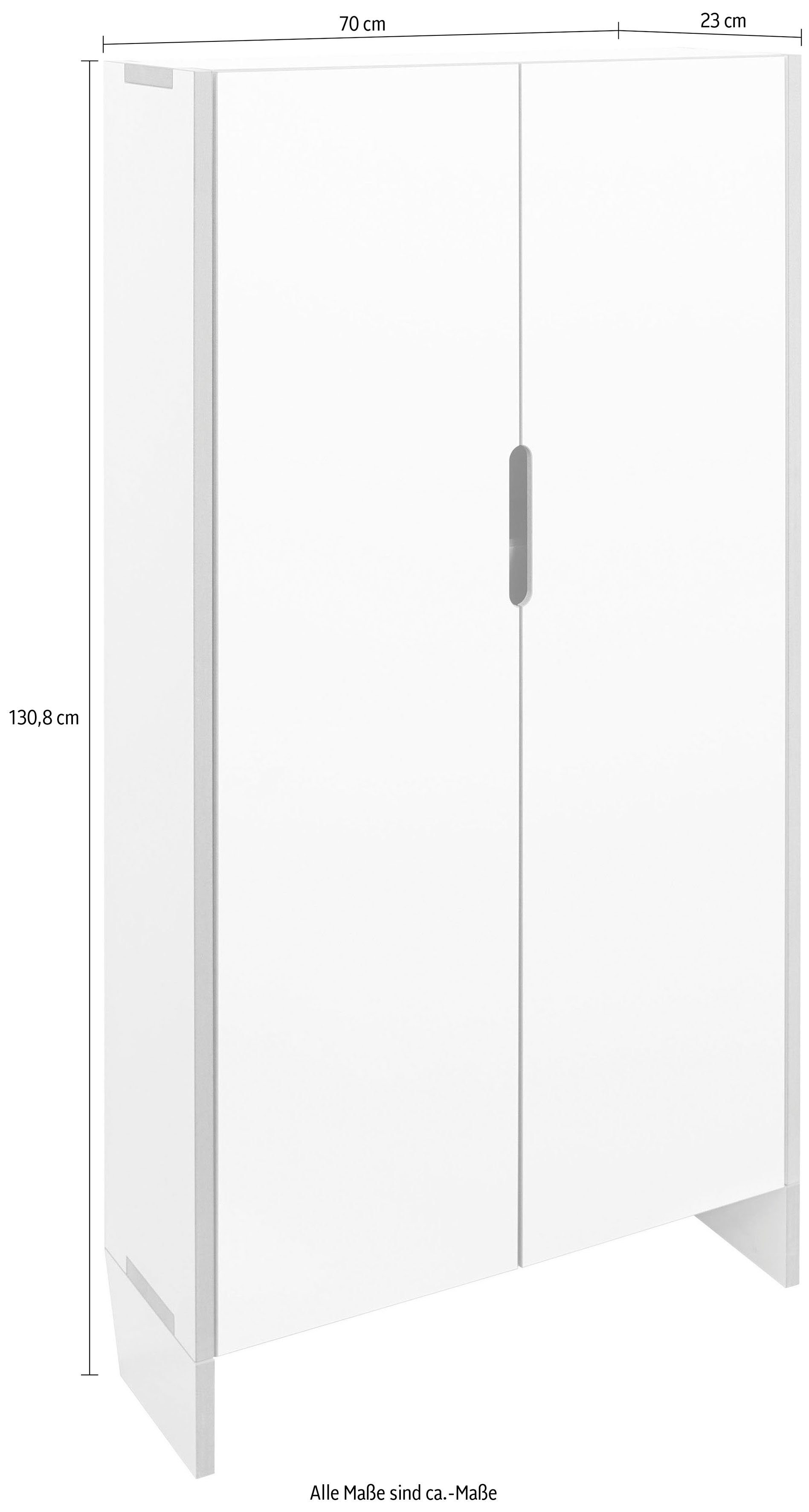 flachmann 130,8 Tojo klein Mehrzweckschrank cm Höhe