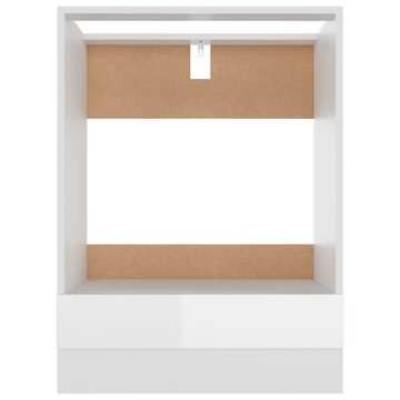 DOTMALL Herdumbauschrank Herdumbauschrank Hochglanz-Weiß 60x46x81,5 cm Holzwerkstoff