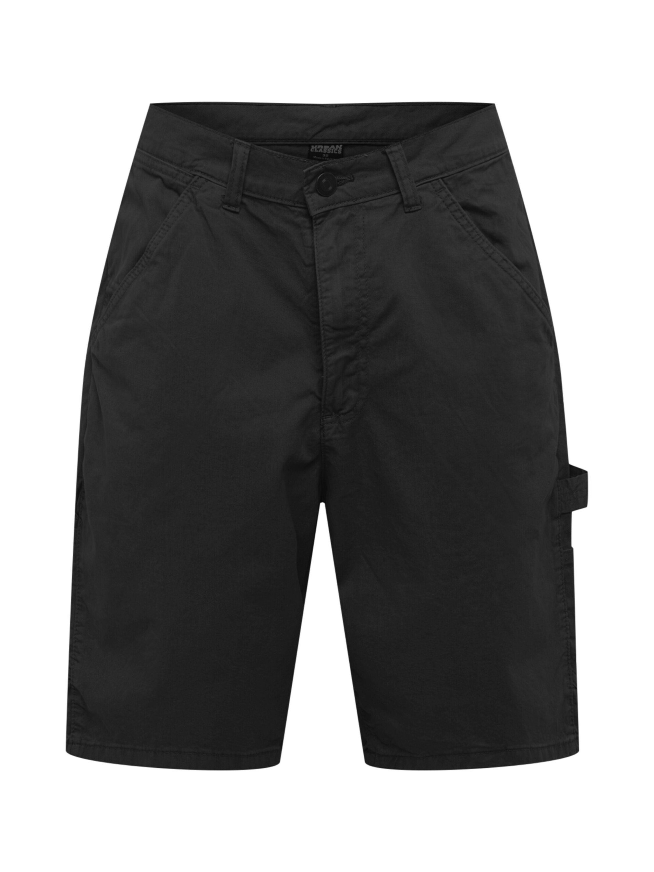 URBAN CLASSICS Black (1-tlg) Carpenter Shorts