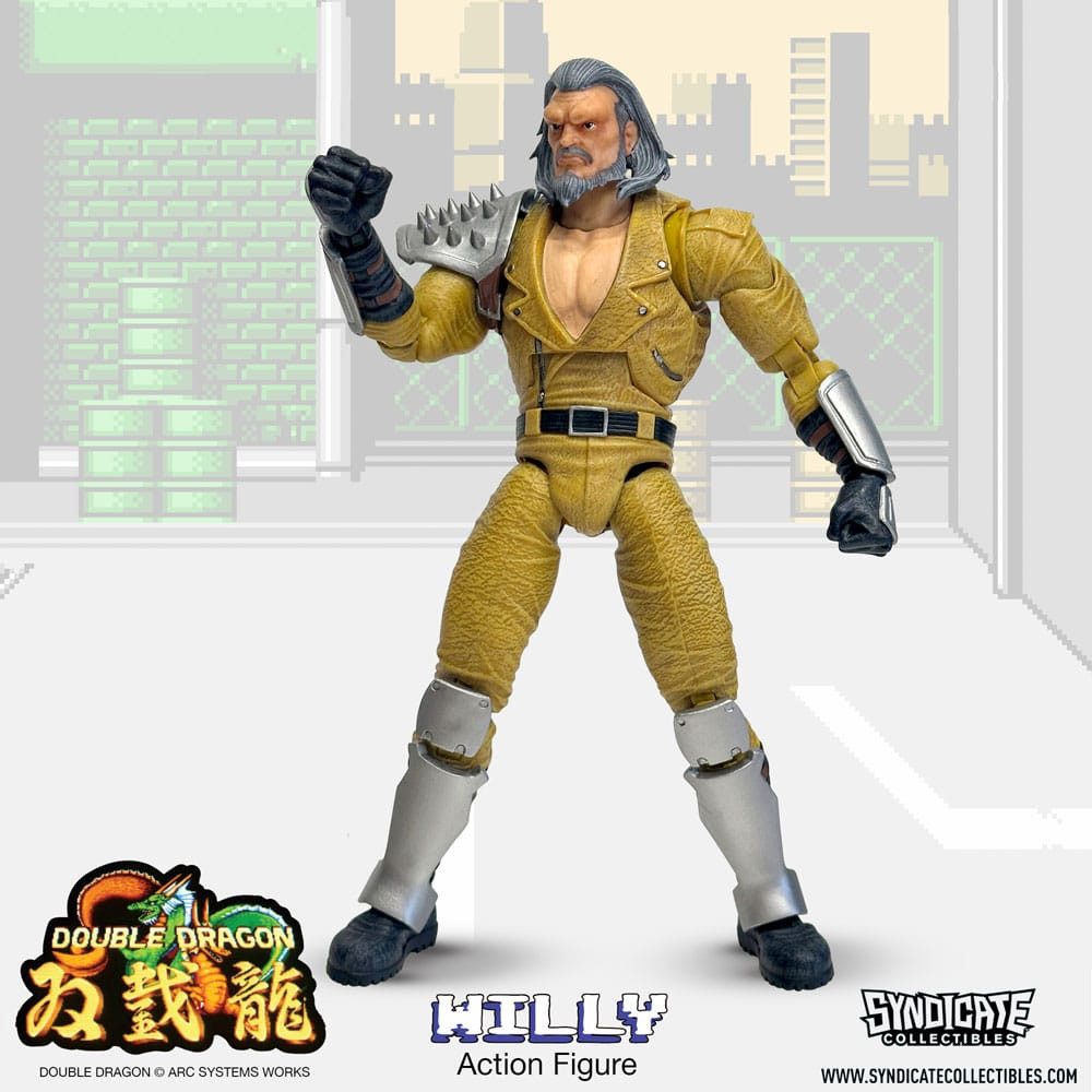 Syndicate Collectibles Actionfigur Double Dragon Deluxe 1/12 Willy 18 cm