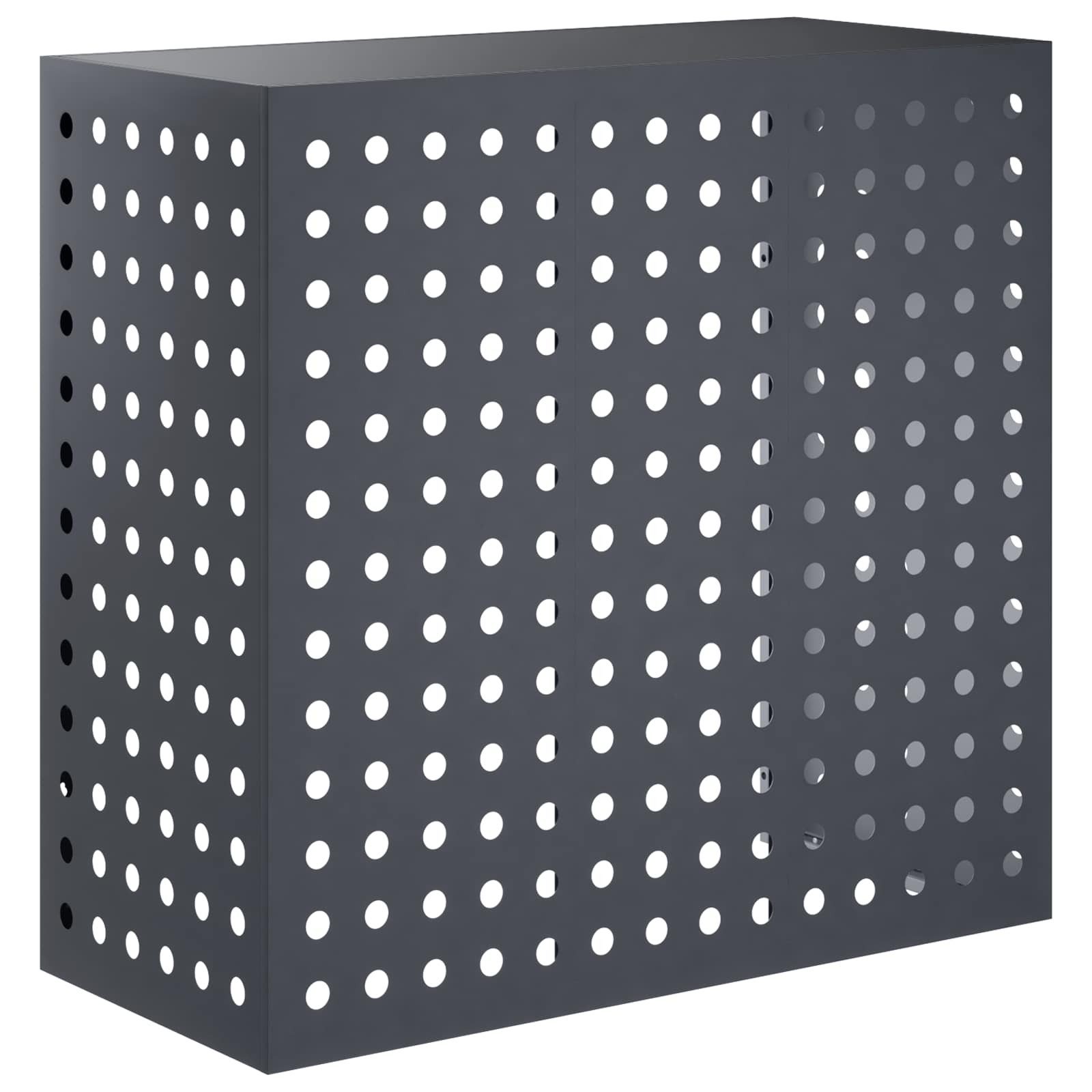 vidaXL Wärmepumpen-Verkleidung 110 x 50 x 105 cm Abdeckung Verkleidung Klimaanlage Anthrazit 110x50x1