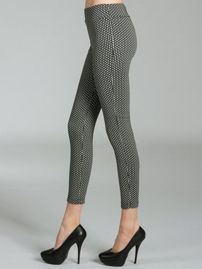 Caspar Leggings HLE019 elegante blickdichte Damen Super Stretch Leggings mit stylischen Stoffmustern