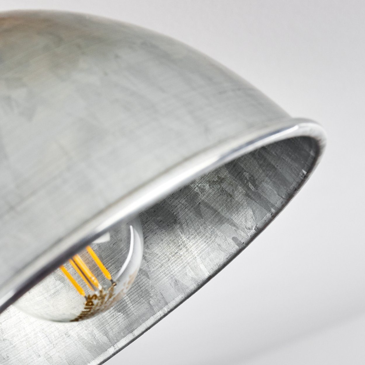 Deckenlampe und verstellbaren hofstein ohne Deckenleuchte Holz Silber/Braun, Design »Mot« Strahlern, mit aus in Leuchtmittel, 2xE14, Metall Retro/Vintage