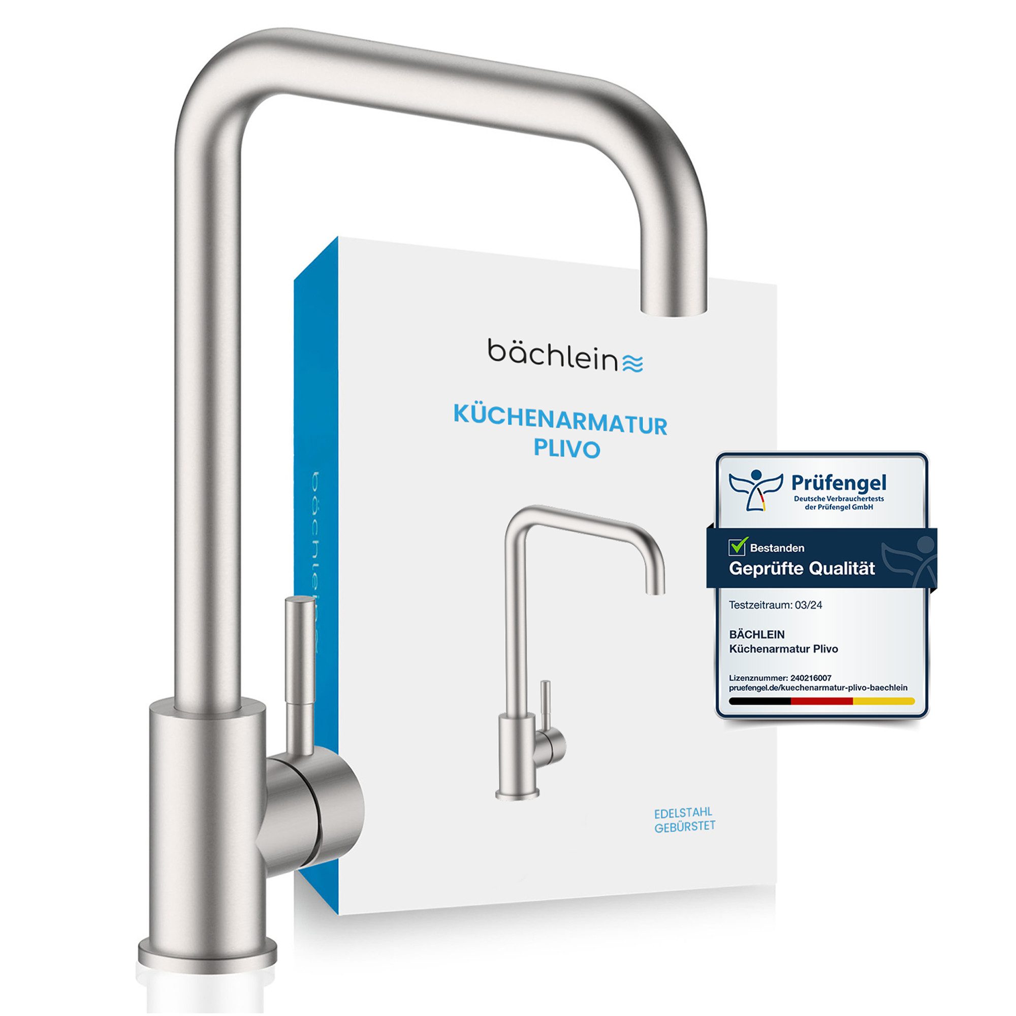 Bächlein Spültischarmatur Küchenarmatur Plivo in stilvollem Design, Wasserh günstig online kaufen