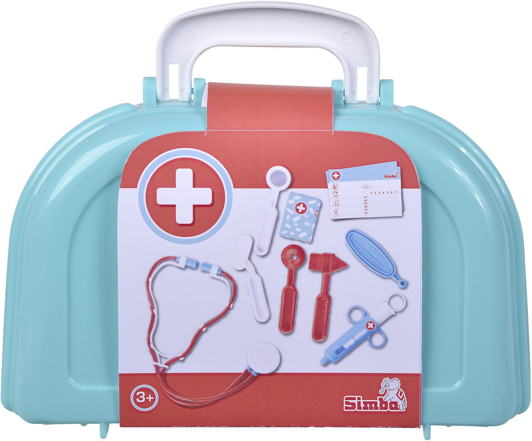 SIMBA Spielzeug-Arztkoffer Spielzeug Spielwelt Arzt Doktorkoffer 10 Teile  105541001