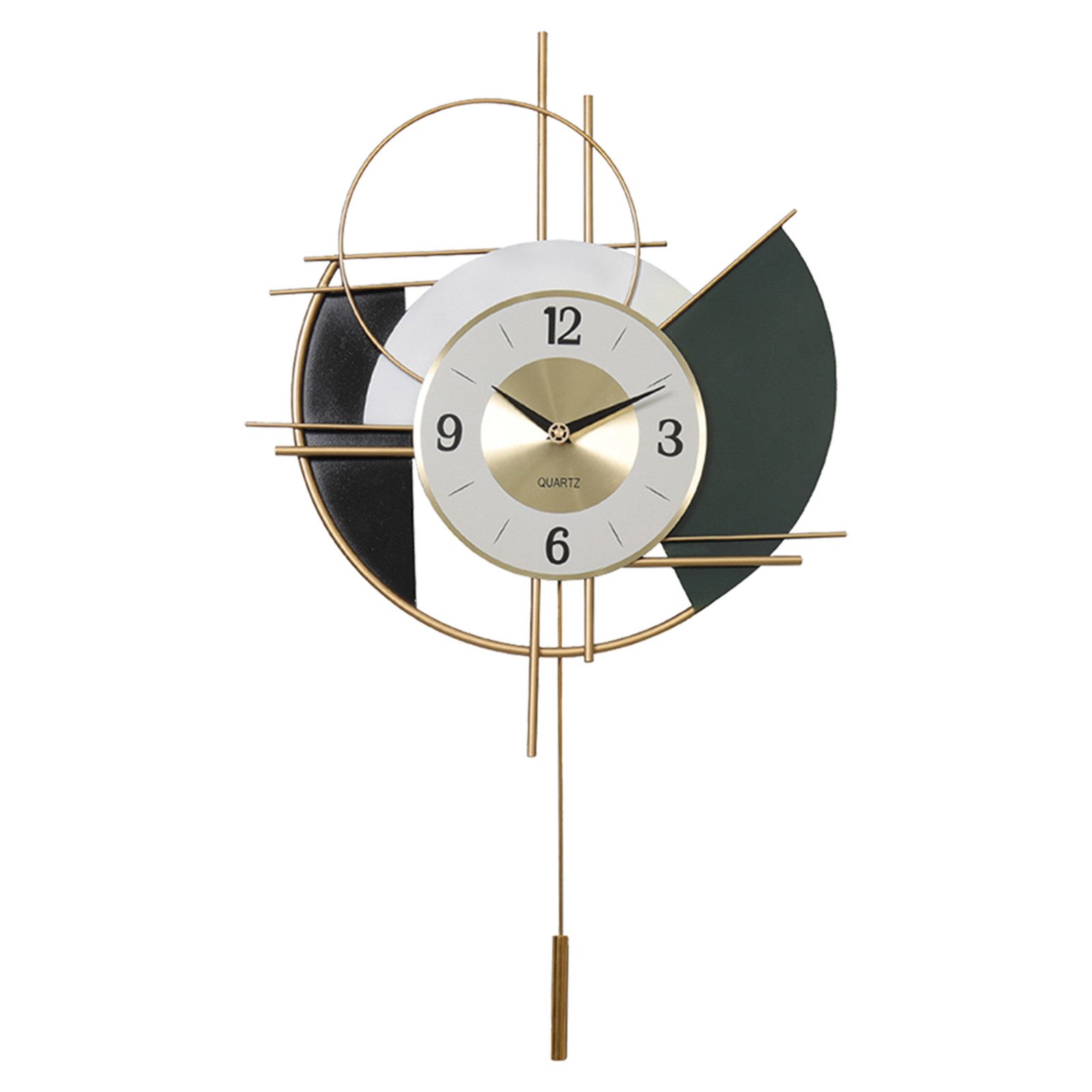 TWSOUL Pendelwanduhr Stille Swing-Wanduhr, Nordische Kunstwanduhr günstig online kaufen