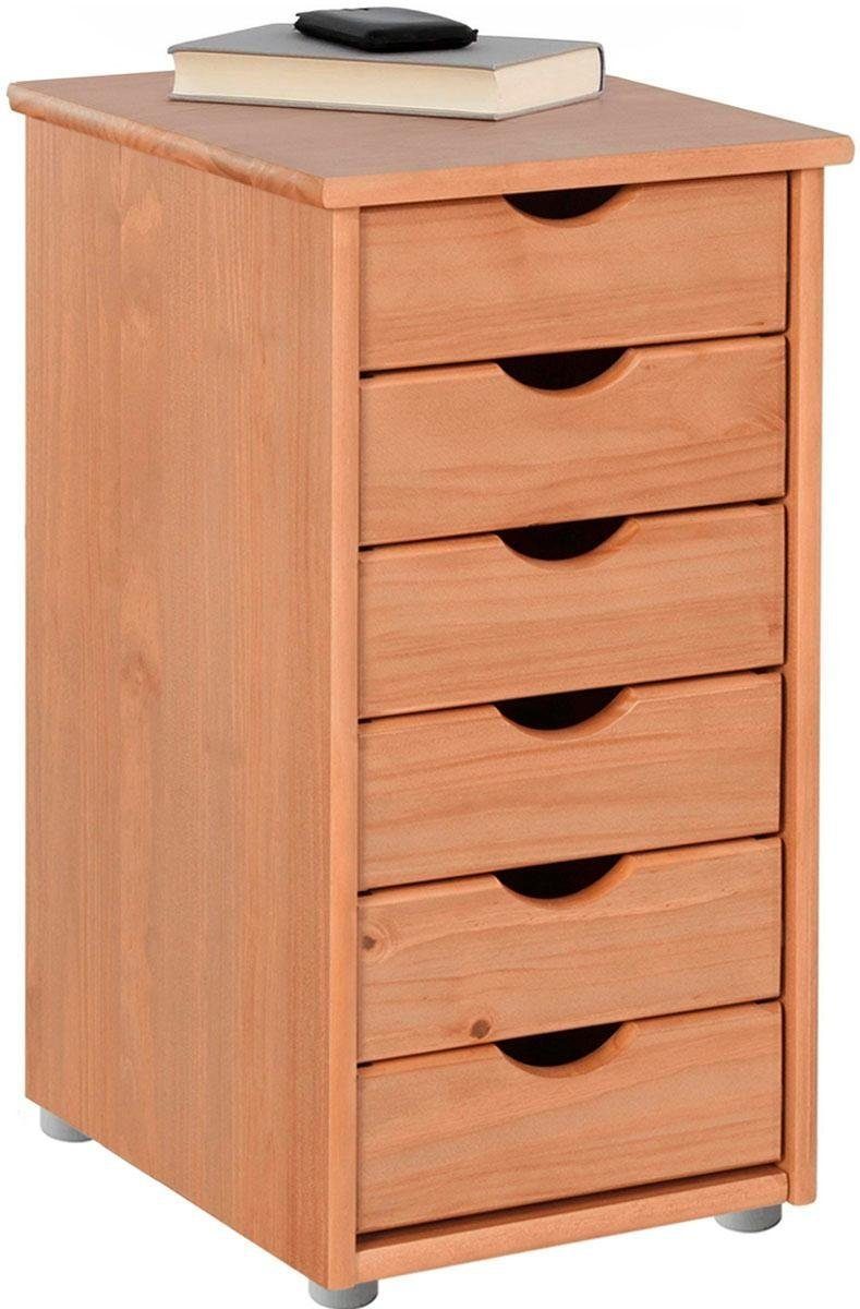 INOSIGN Kommode Gava, aus massivem Kiefernholz, mit Stauraummöglichkeiten, Breite 39 cm