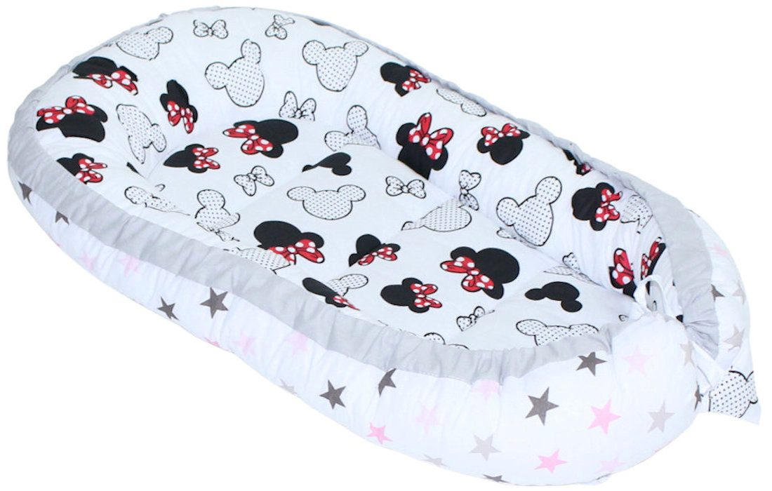 Primawela Bettnestchen Baby Nestchen Kokon Kuschelnest Baumwolle Minnie