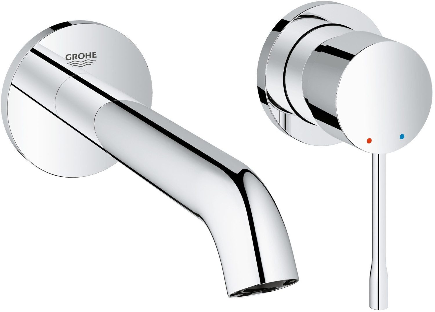 Grohe Badarmatur Essence 2-Loch-Waschtischbatterie, chrom (19967001)