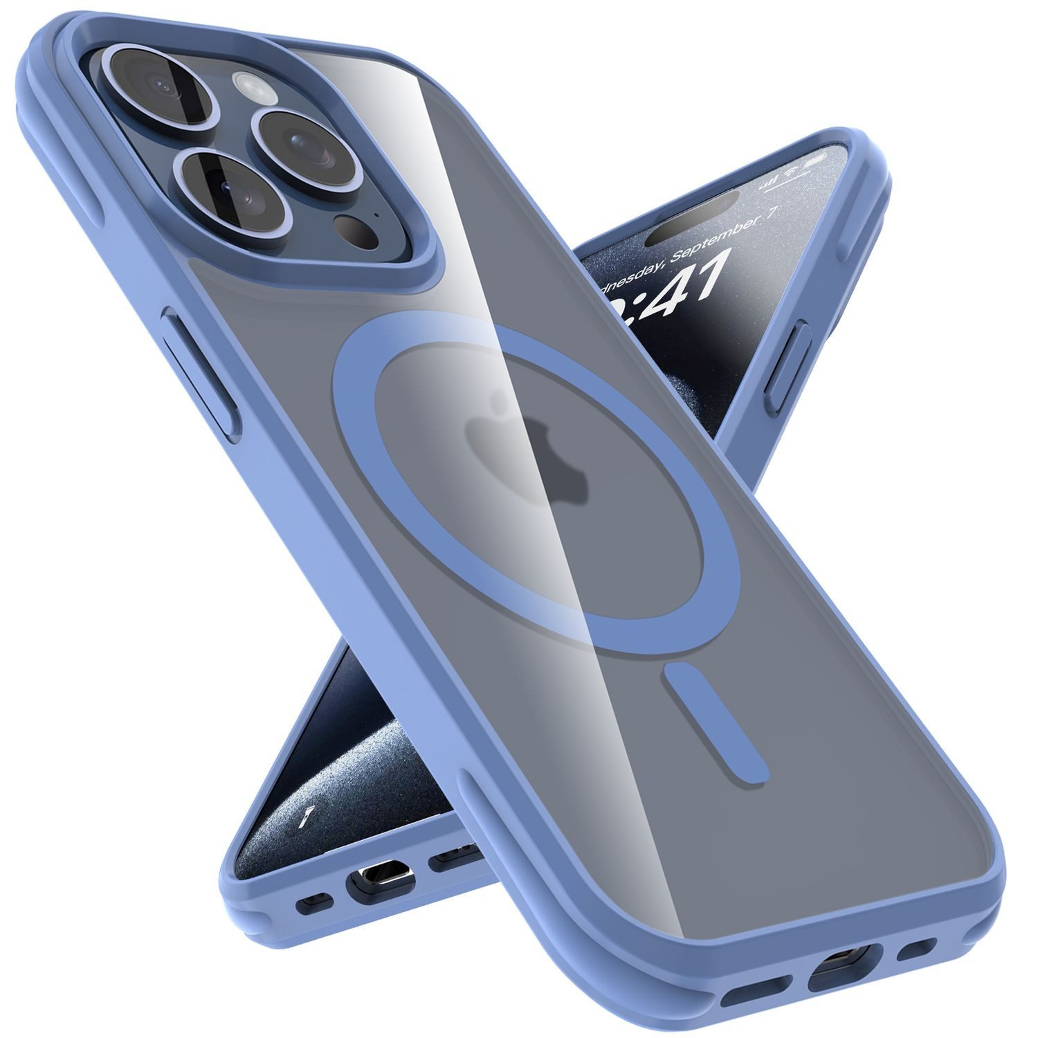 Cadorabo Handyhülle für Apple iPhone 15 PRO Hülle Apple iPhone 15 PRO, Hülle kompatibel mit Magsafe Matte Schutzhülle Case Cover