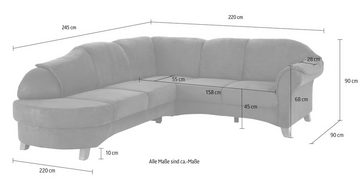 Home affaire Ecksofa Mayfair L-Form, mit Federkern