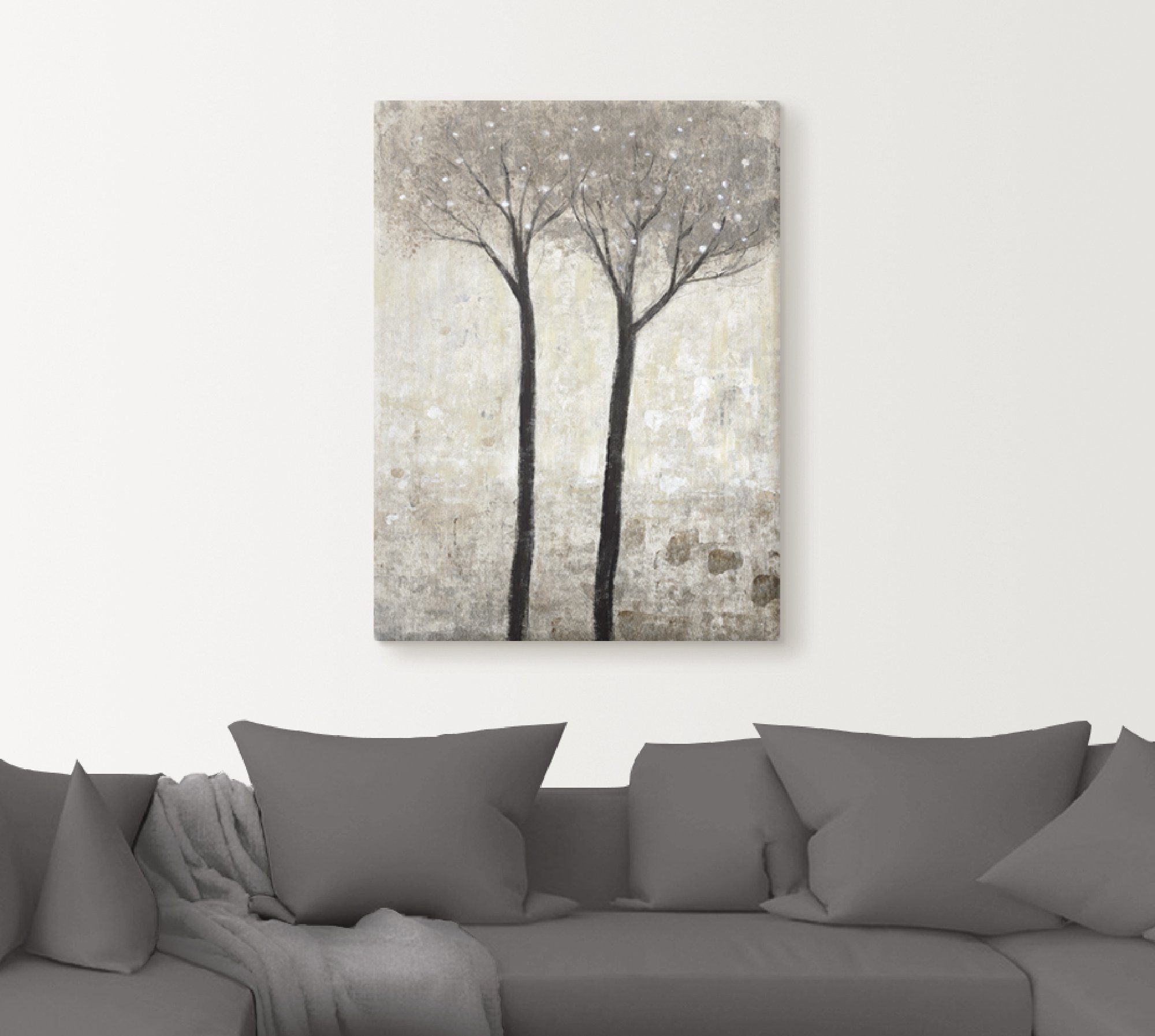 Artland Leinwandbild Blühender Baum II, Bäume (1 St), auf Holzrahmen gespannt