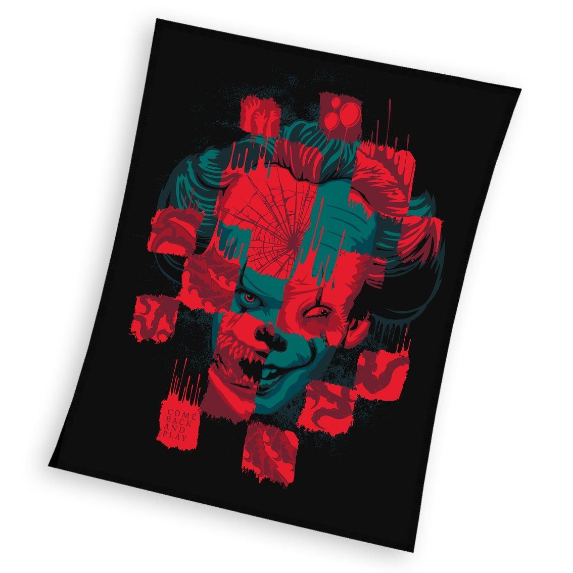 Wohndecke Horror Scary Fleecedecke Kuscheldecke 150 x 200 cm, Carbotex