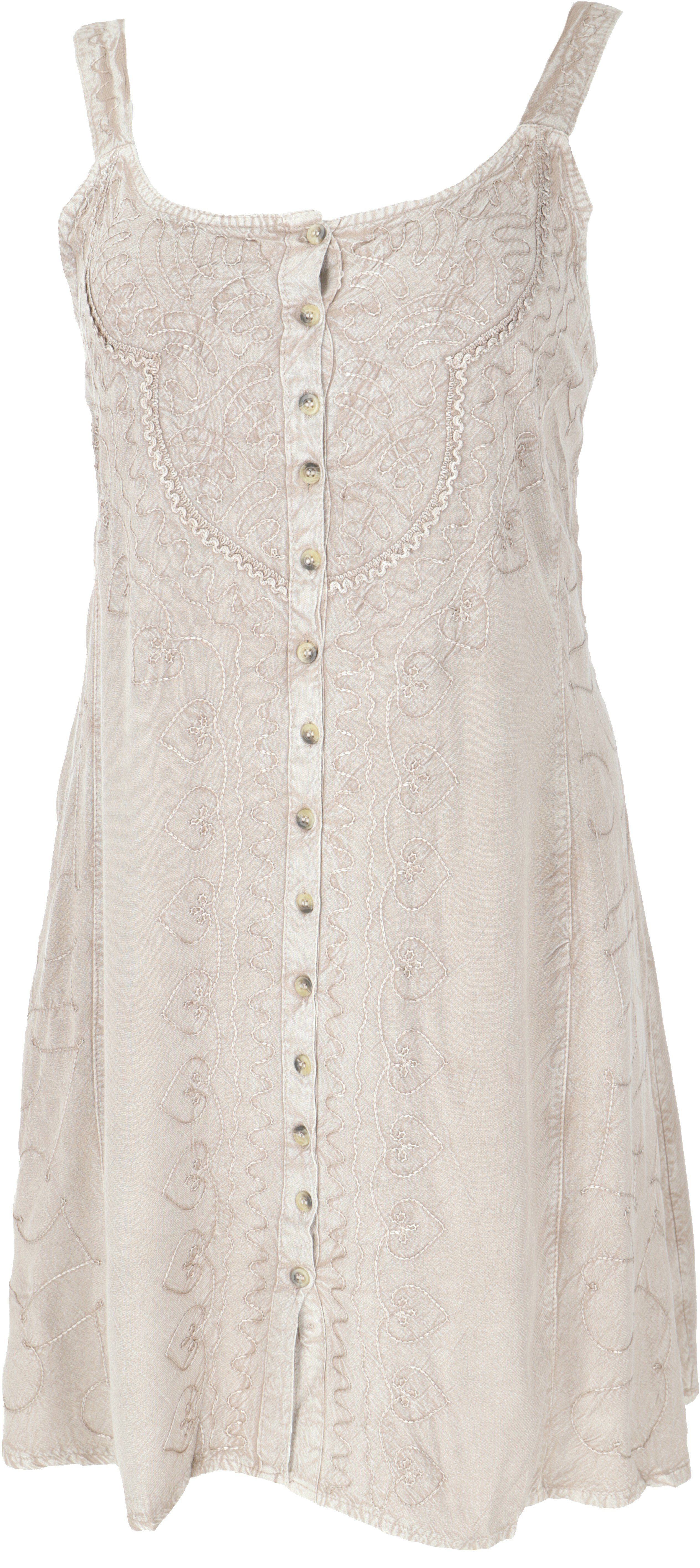 Guru-Shop Midikleid Besticktes indisches Minikleid Boho günstig online kaufen