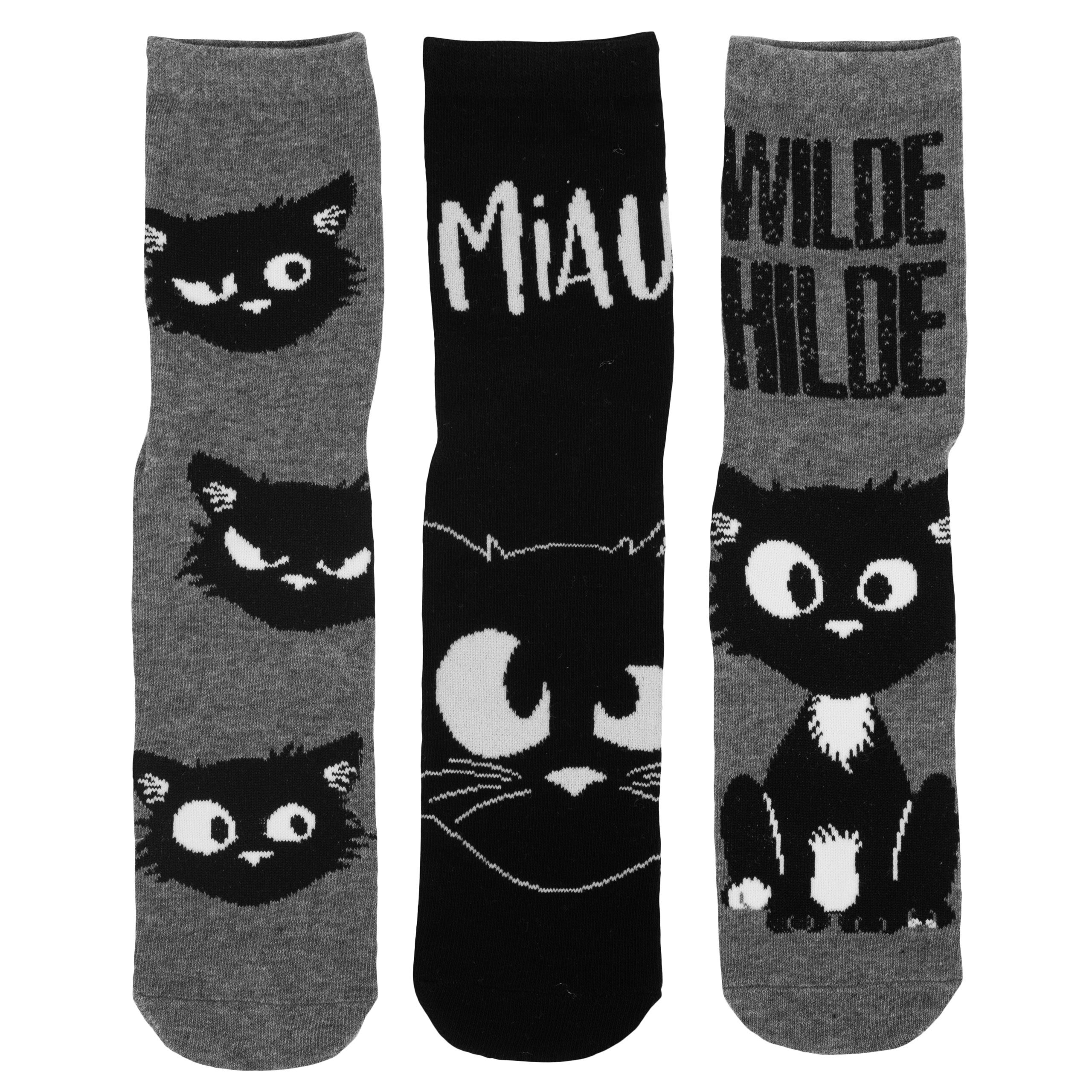 Socken Ralf Schmitz - Wilde Hilde - Miau (3er Pack)