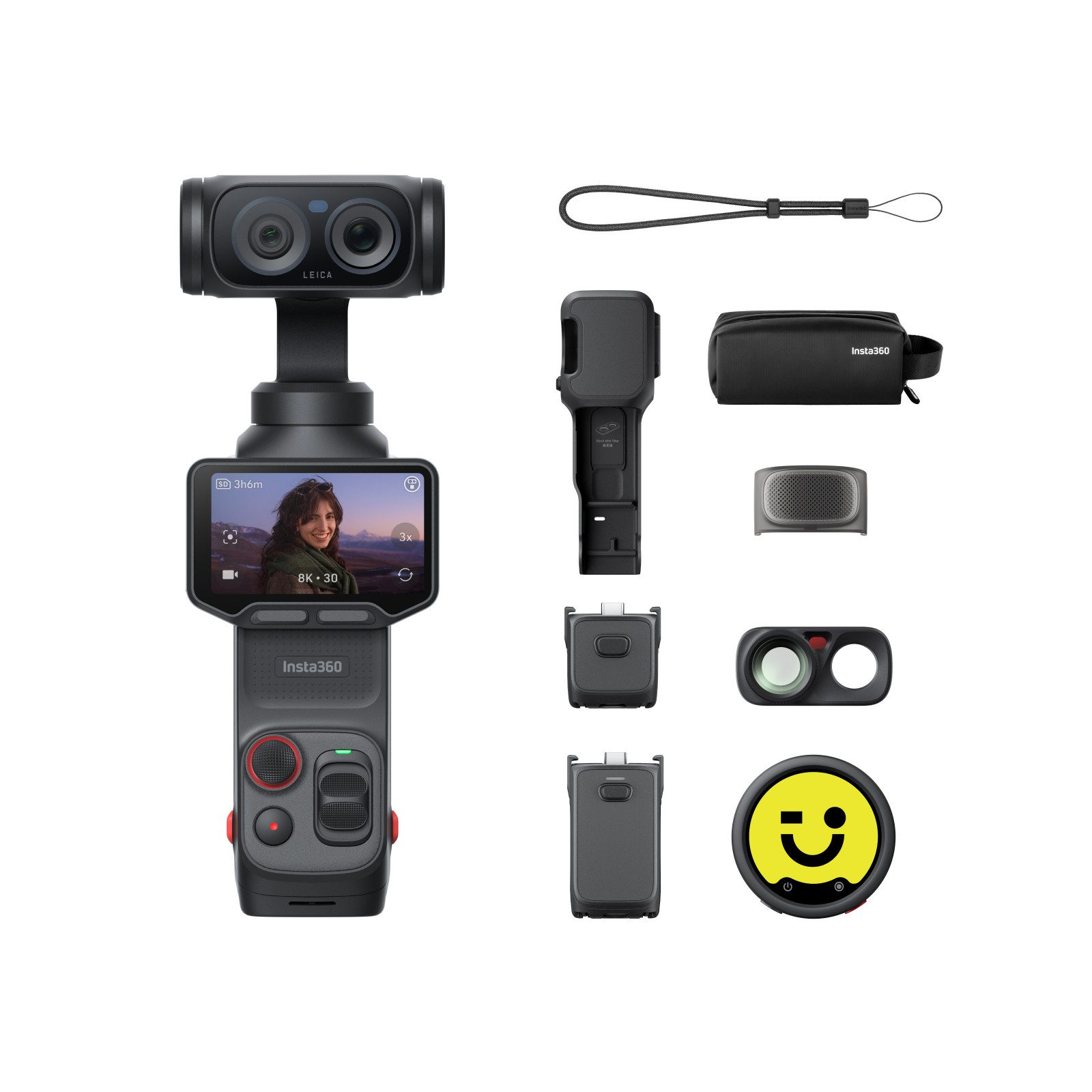 Insta360 Insta360 Luna Ultra – 8K Vlogging-Kamera mit Zwei Leica Objektiven Action Cam (8K, WLAN (Wi-Fi), Bluetooth)