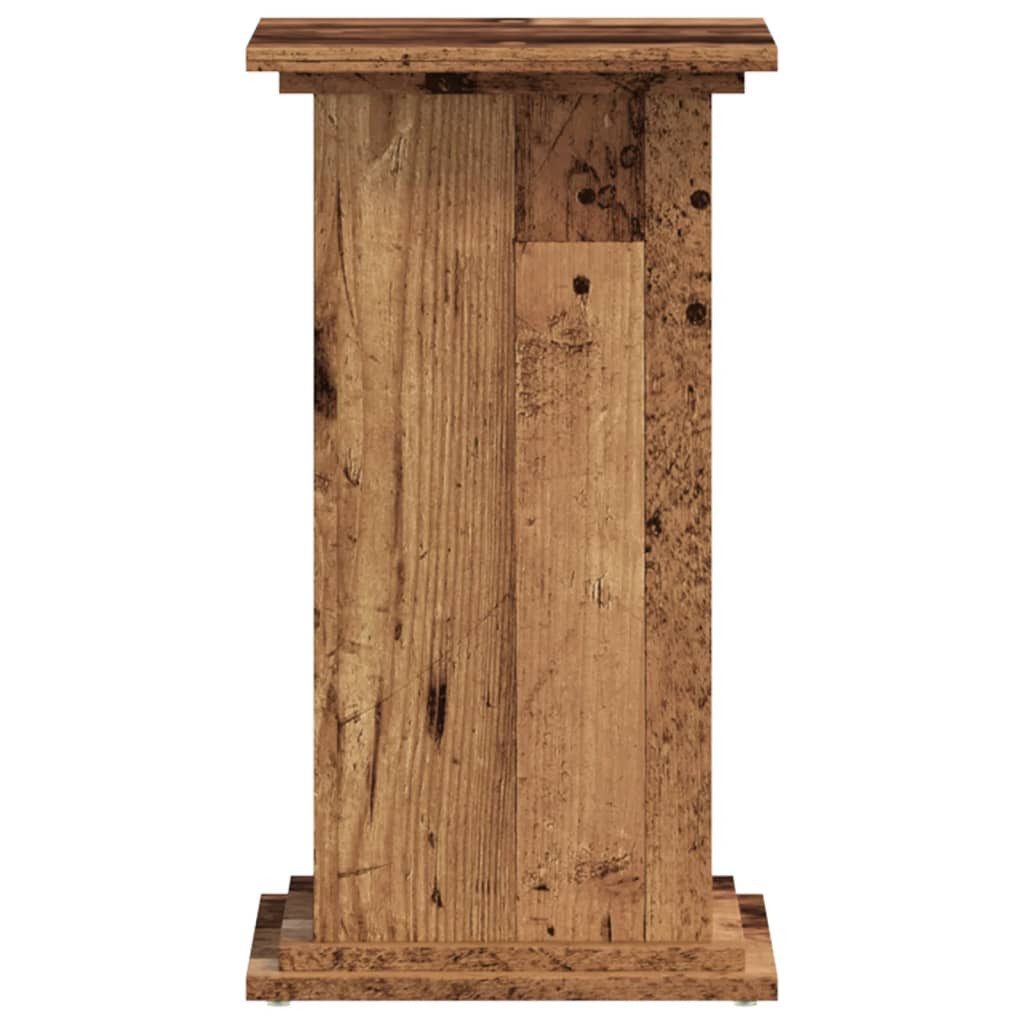 vidaXL Blumenständer Pflanzenständer Altholz-Optik 33x33x60 cm Holzwerkstoff (1 St)