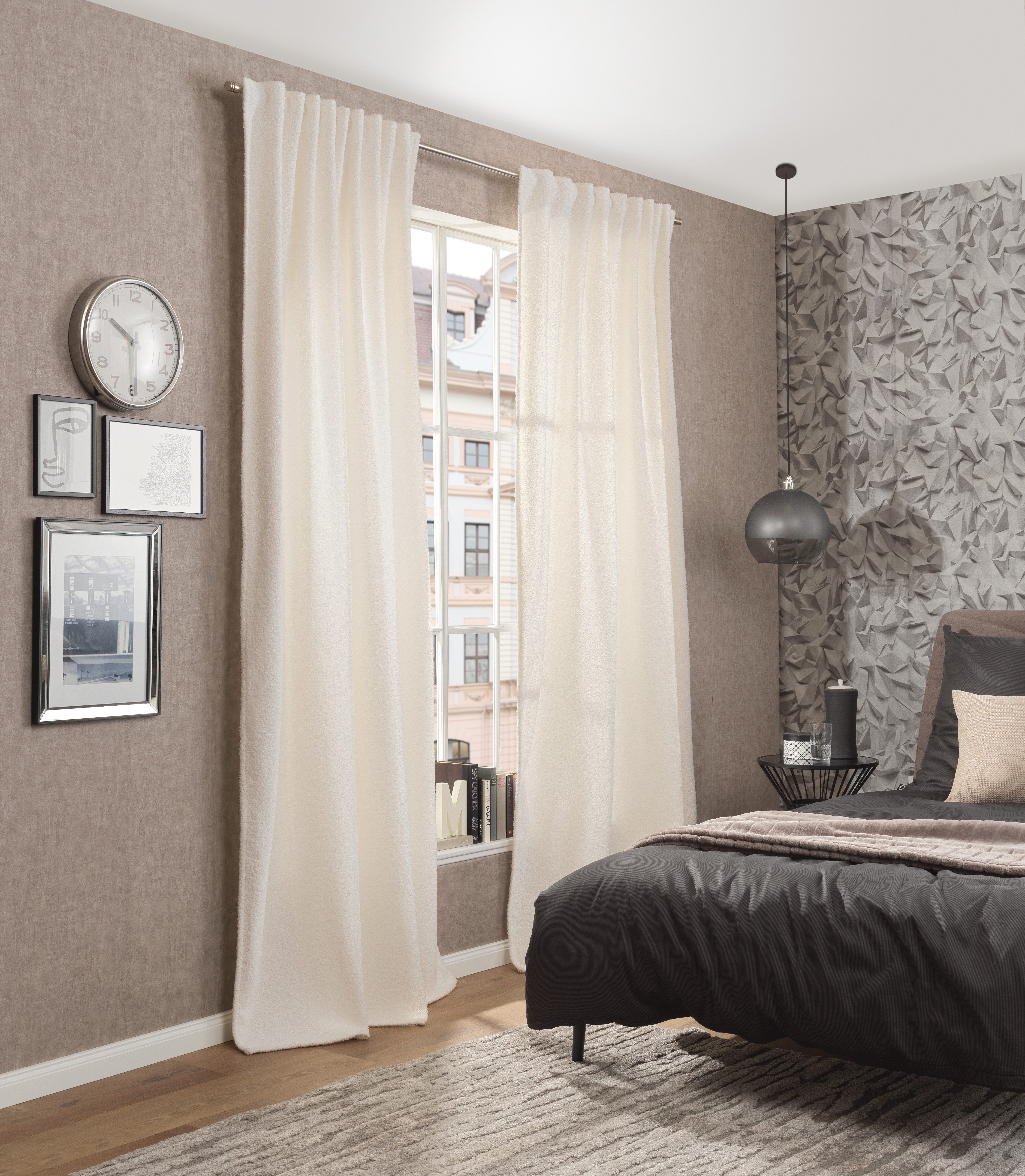 HOME WOHNIDEEN Gardine TEDDY (1 St), Multifunktionsband, blickdicht, THERMO günstig online kaufen