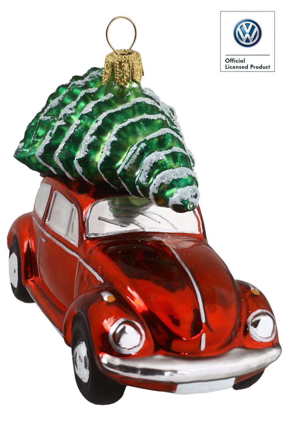 Hamburger Weihnachtskontor Christbaumschmuck VW Käfer rot Official Licensed günstig online kaufen