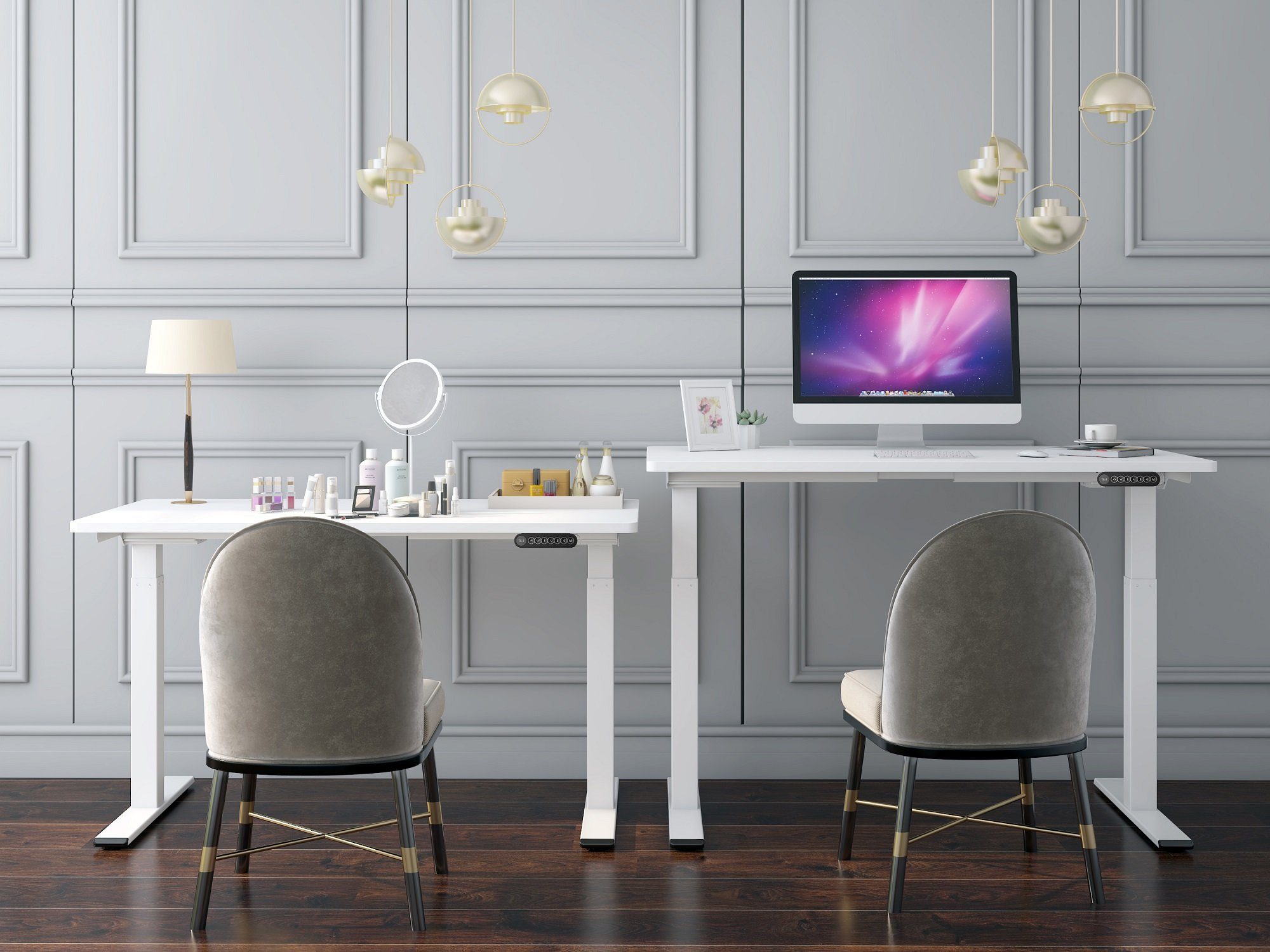 Better Home Tischgestell Höhenverstellbares Tischgetell Schreibtischgestell Dualmotor (1 Stück), Memory-Funktion