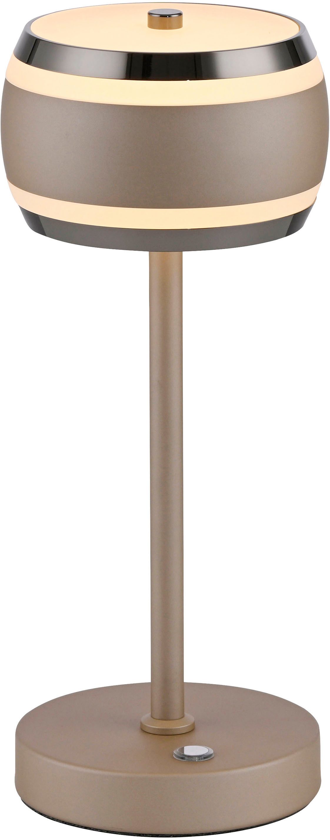 Neuhaus PURE LED Tischleuchte PURE Falling Rings, CCT - über Fernbedienung, LED fest integriert, warmweiß - kaltweiß, Akkubetrieben, CCT, stufenlos dimmbar über Touchdimmer