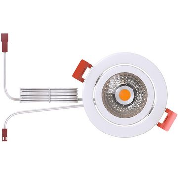 innr LED Einbauleuchte Smart LED Einbaustrahler in Weiß Erweiterung, Smart Home Dimmfunktion, Leuchtmittel enthalten: Ja, fest verbaut, LED, warmweiss, Einbaustrahler, Einbauleuchte