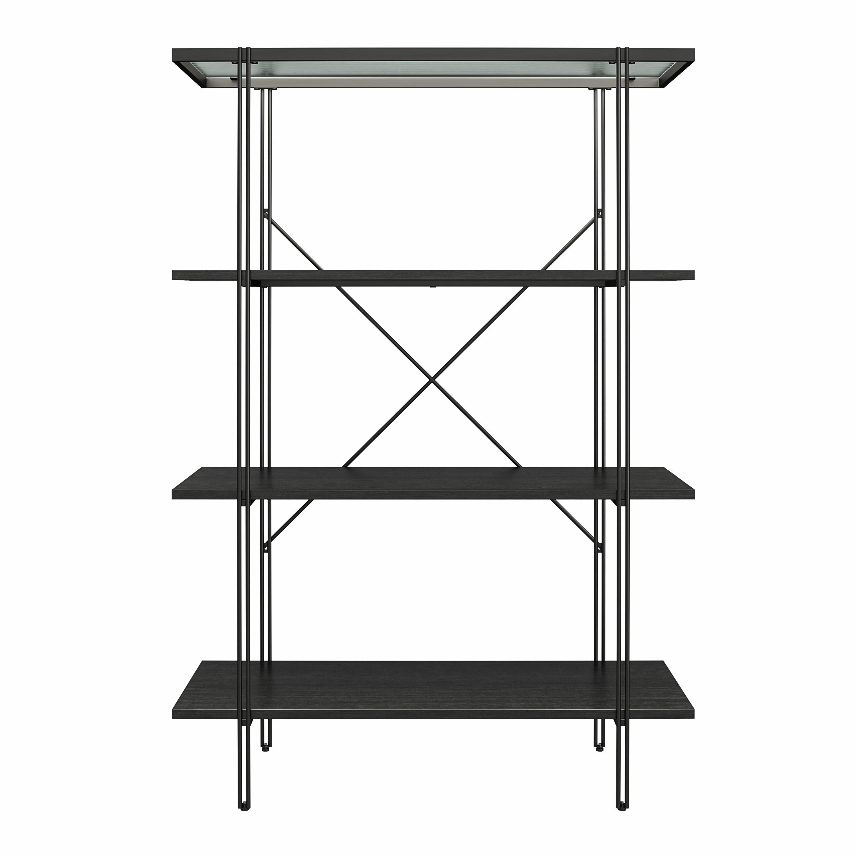 loft24 Standregal Wainwright, Bücherregal, Metallgestell, 4 günstig online kaufen